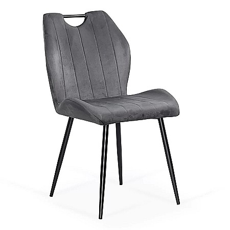 Scaun living BUC204, catifea, structura metalica, ergonomic, spatar cu maner, 120 kg [0]