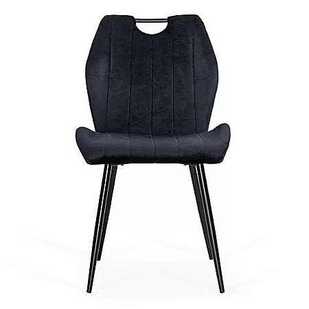 Scaun living BUC204, catifea, structura metalica, ergonomic, spatar cu maner, 120 kg [2]