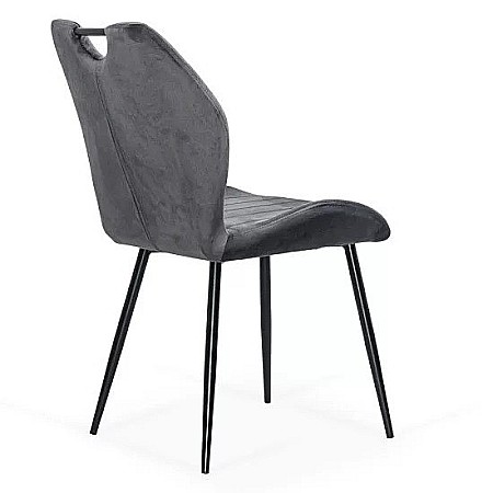 Scaun living BUC204, catifea, structura metalica, ergonomic, spatar cu maner, 120 kg [1]