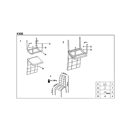 Scaun living HM K186 gri [1]
