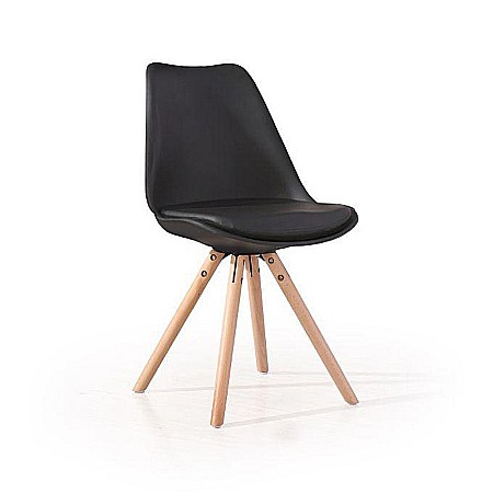 Scaune stil scandinav - Scaun living HM K201 negru