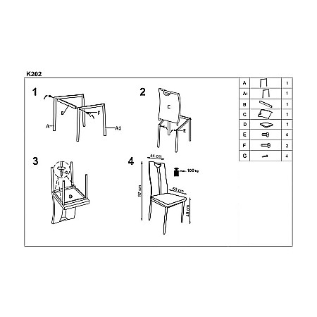 Scaun living HM K202 crem [2]