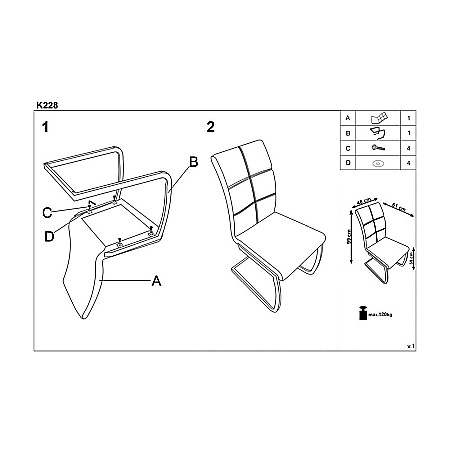 Scaun living HM K228 gri [2]