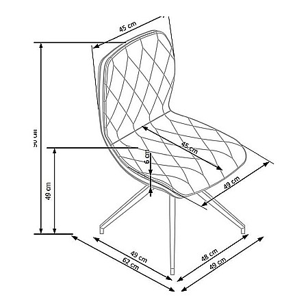 Scaun living HM K237 bej [1]