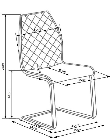 Scaun living HM K265 maro [3]