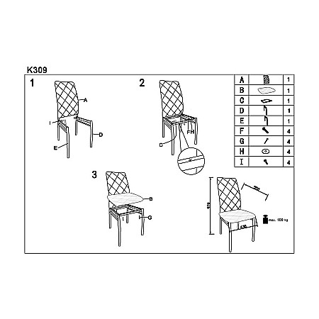 Scaun living HM K309 gri inchis [1]