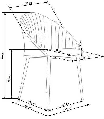 Scaun  living HM K357 bej [7]