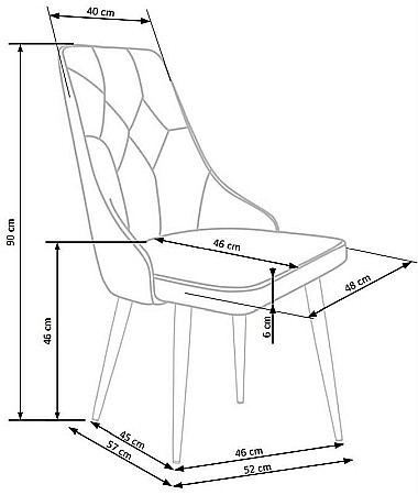 Scaun living HM k365 gri [2]