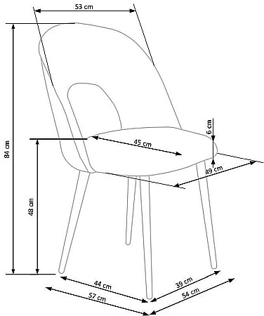 Scaun living HM K384 gri [1]
