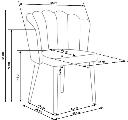 Scaun living HM k386 gri [5]