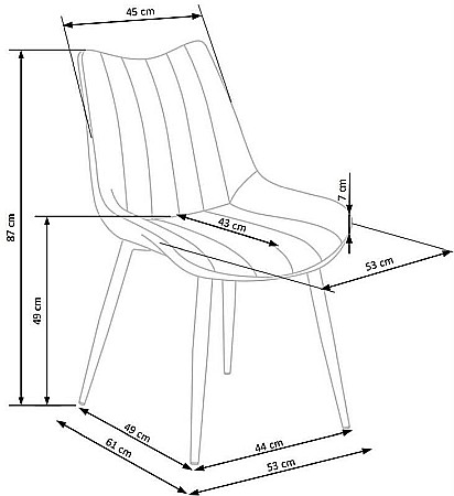 Scaun living HM K388 gri [6]