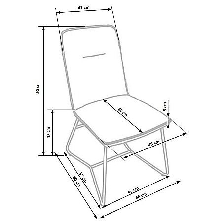 Scaun living HM K390 crem [6]