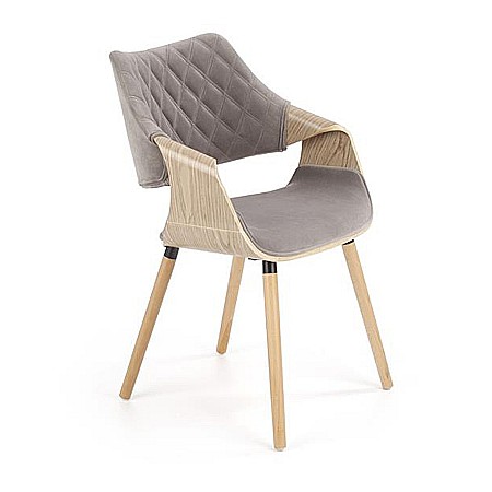 Produse - Scaun living HM K396 gri - stejar deschis