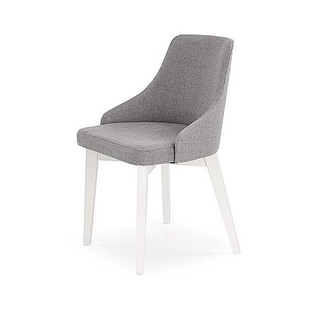 Scaune living - Scaun living HM Toledo gri deschis - alb