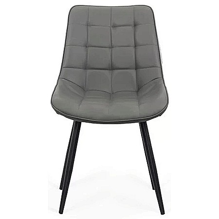 Scaun living si bucatarie BUC 206P, piele ecologica, picioare metalice, 120 kg [4]