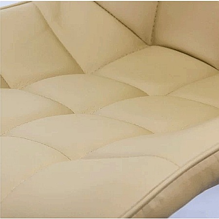 Scaun living si bucatarie BUC 206P, piele ecologica, picioare metalice, 120 kg [2]