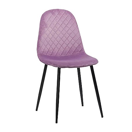 Scaune living - Scaun living si bucatarie BUC 237X, catifea, picioare metalice, spatar curbat, 100 kg