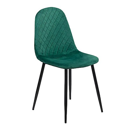 Scaune living - Scaun living si bucatarie BUC 237X, catifea, picioare metalice, spatar curbat, 100 kg