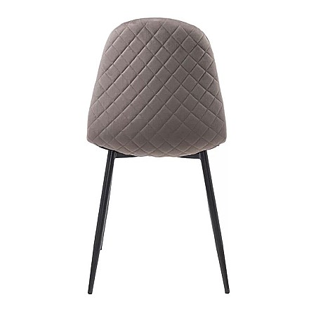 Scaun living si bucatarie BUC 237X, catifea, picioare metalice, spatar curbat, 100 kg [1]