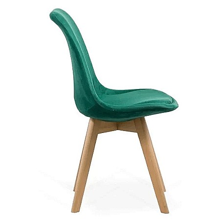 Scaun living si bucatarie BUC 242V, catifea, picioare lemn, solid, 110 kg [3]