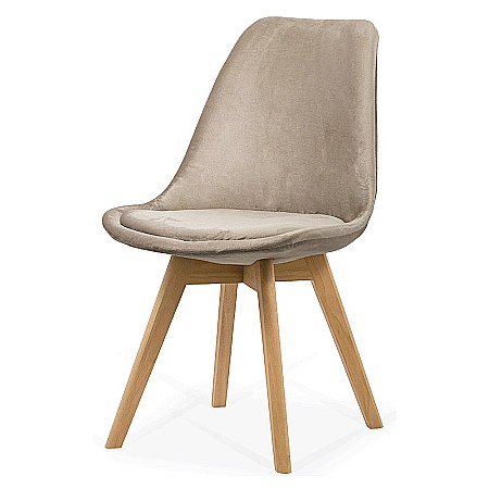 Scaun living si bucatarie BUC 242V, catifea, picioare lemn, solid, 110 kg