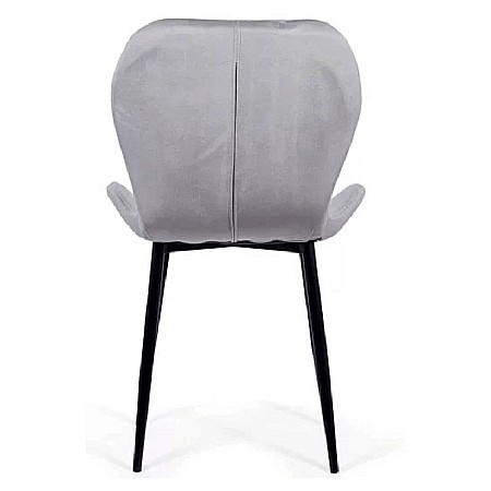 Scaun living si bucatarie BUC 248U, ergonomic, catifea, picioare metalice, 110 kg [2]