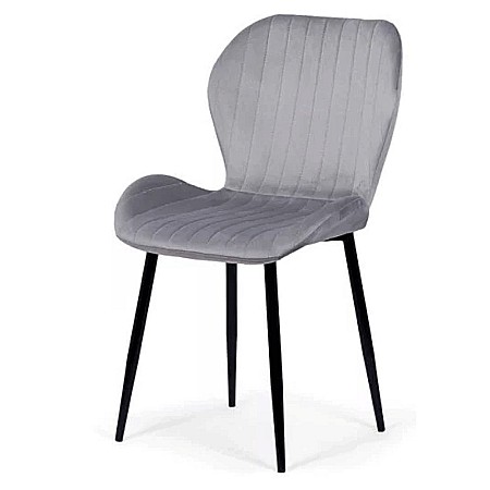 Scaun living si bucatarie BUC 248U, ergonomic, catifea, picioare metalice, 110 kg [1]