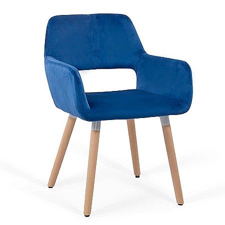 Scaune bucatarie - Scaun living si bucatarie BUC 280, catifea, ergonomic, cadru lemn, 110 kg