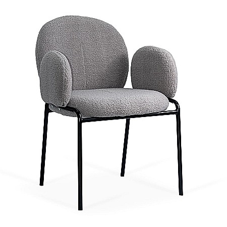Produse - Scaun living si dining BUC281, stofa boucle, structura metalica, 100 kg