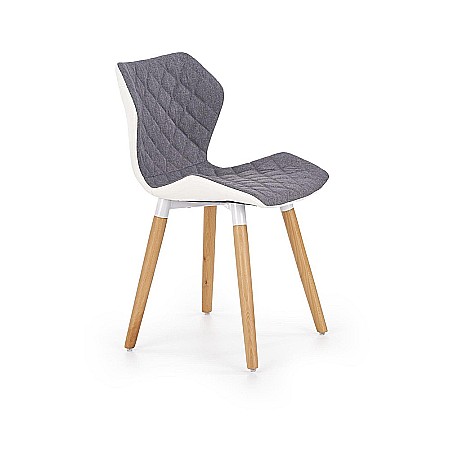 Scaune living - Scaun living tapitat HM K277 alb - gri