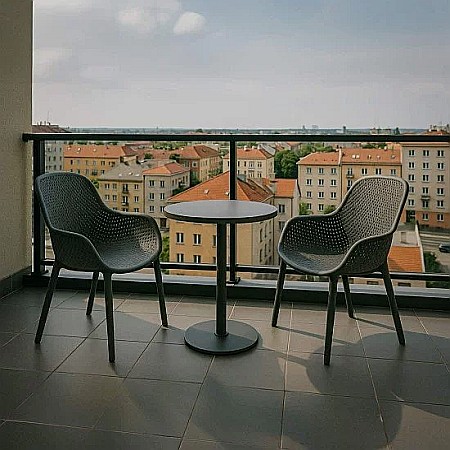 Scaun pentru terasa HRC 593, polipropilena, solid, 110 kg [4]