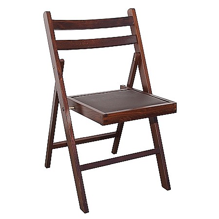 Scaun pliant lemn masiv, bucatarie si living, sezut tapitat cu piele ecologica, 100 kg, wenge [1]