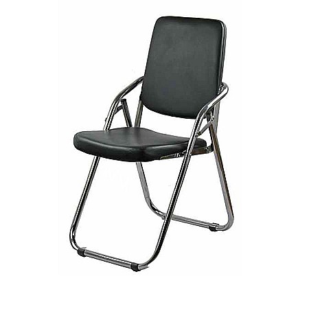 Scaune pliante - Scaun pliant metalic HRC 609, piele ecologica, fix, 110 kg