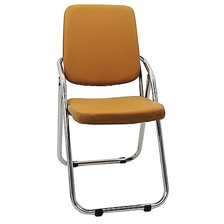 Scaune pliante - Scaun pliant metalic HRC 609, piele ecologica, fix, 110 kg