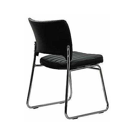 Scaun vizitator HRC 613, ergonomic, cadru metalic, piele ecologica, 120 kg [1]