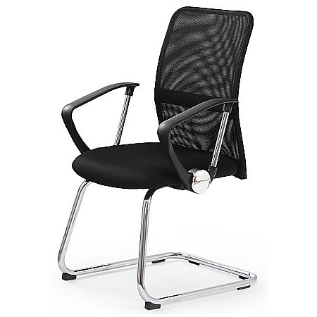 Scaun vizitator mesh HM Vire Skid negru [1]