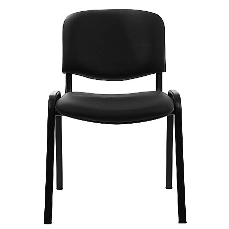Scaun vizitator piele ecologica Taurus negru [2]
