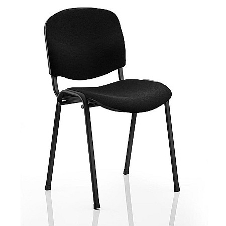 Scaune pentru vizitatori - Scaun vizitator Taurus TN, cadru metalic, tapitat cu stofa, stivuibil, 120 kg, negru