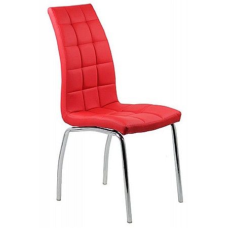 Scaune bucatarie - Scaune de bucatarie BUC 231, piele ecologica, cadru cromat, ergonomic, 120 kg