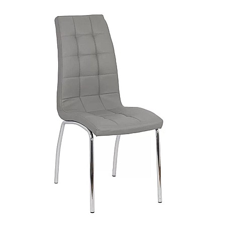 Mobilier bucatarie - Scaune de bucatarie BUC 231, piele ecologica, cadru cromat, ergonomic, 120 kg