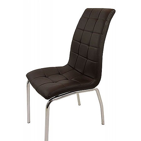 Scaune de bucatarie BUC 231, piele ecologica, cadru cromat, ergonomic, 120 kg [1]