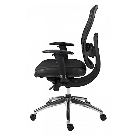 Scaun ergonomic mesh cu tetiera Oklahoma negru [2]
