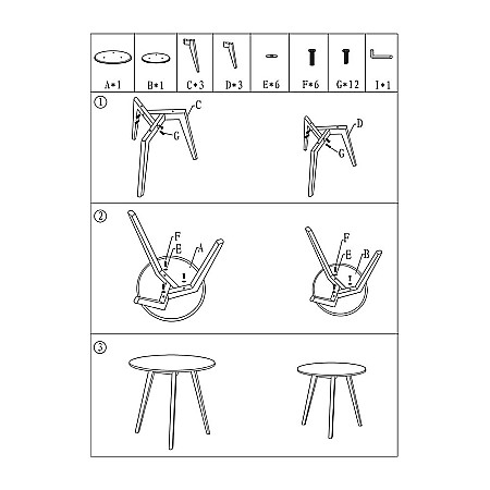 Set 2 mese cafea SL Milan S2 alb - stejar [1]