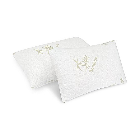 Produse - Set 2 perne bambus memory foam, 50x70 cm, husa detasabila lavabila la 40°C