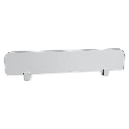 Set 2 protectii laterale pentru pat copii detasabile, cu cleme, Pal Melaminat, 70x14 cm, alb [3]