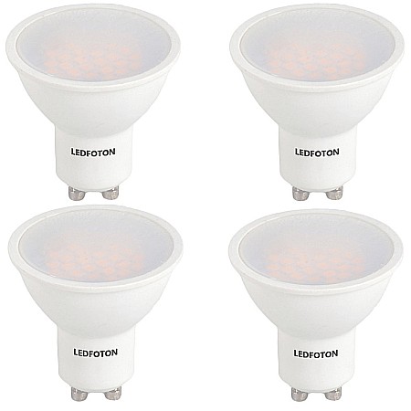 Iluminat - Set 4 Spoturi Led GU10, 6W, 220V lumina calda DLF 3060