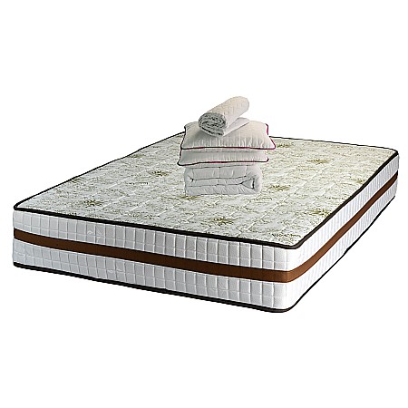 Seturi saltele - Set Avantaj saltea Lotus Forte Super ortopedic 140x190x30 plus 2 perne plus Husa hipoalergenica plus Pilota iarna 180x200