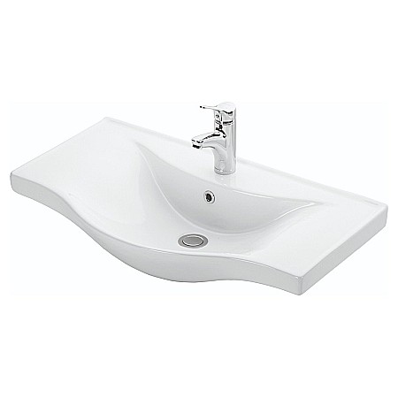 Set Baza, lavoar baie GN1531 si oglinda Celine - 80 cm [1]
