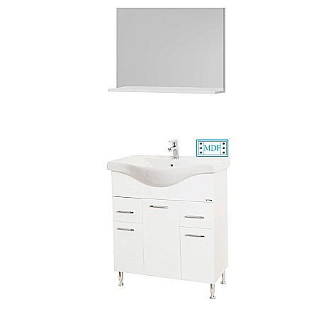 Set Baza, lavoar baie GN1531 si oglinda GN0551 - 80 cm [1]