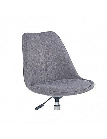 Set birou cu usa si sertar HM Elmo, Pal melaminat, 120x55x78 cm, stejar/antracit si scaun copii HM Coco 4, Ergonomic, Stofa, Inaltime ajustabila, 80 kg, Gri deschis [4]